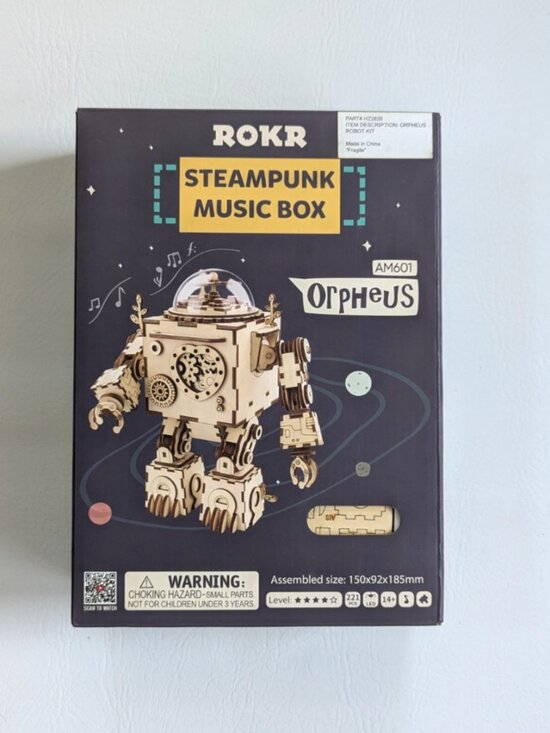ROKR | Toys | Nib Rokr Steampunk Music Box Kit Am6 Orpheus Robot | Poshmark